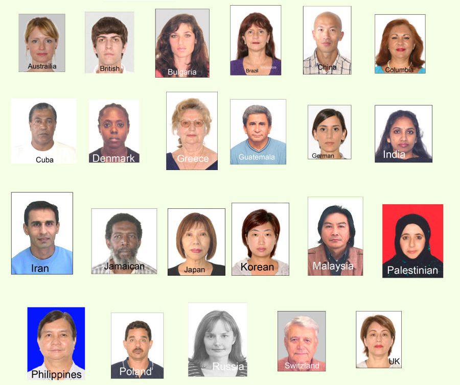 Foreign Countries – Passport/Visa Photos