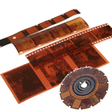 All types of film negatives