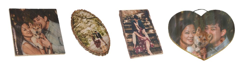 All wood print shape options