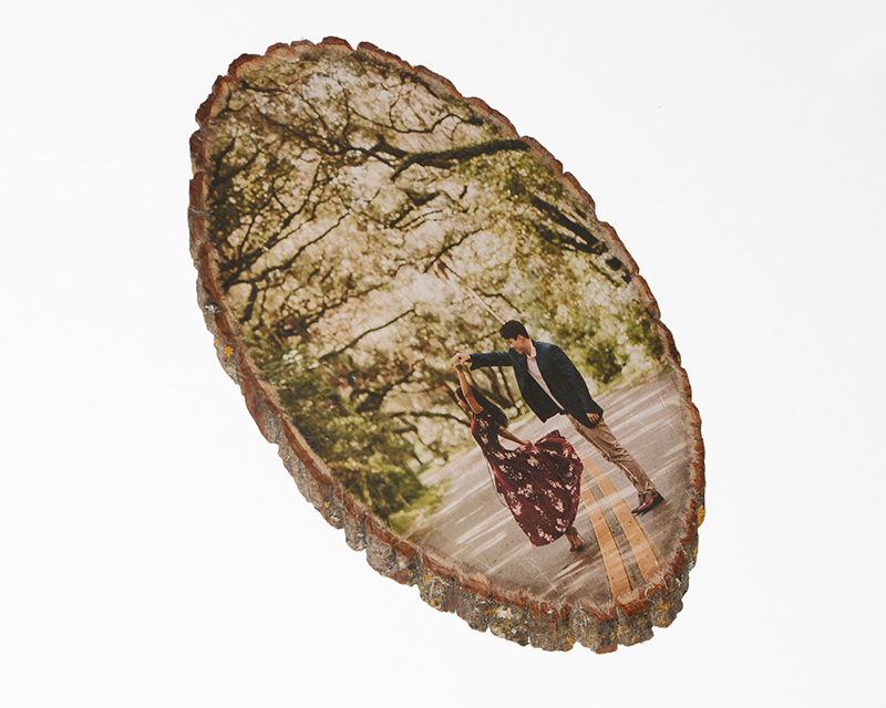 Oval Wood Print
