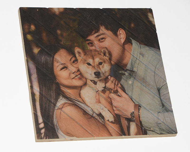 Square Wood Print